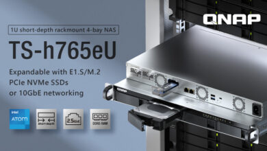 QNAP Unveils TS-h765eU Short-depth Rackmount 4-bay NAS for Space-constrained Environments
