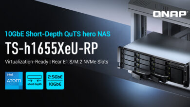 QNAP Launches TS-h1655XeU-RP: 3U Short-Depth 10GbE ZFS NAS for High-performance Storage and Virtualization